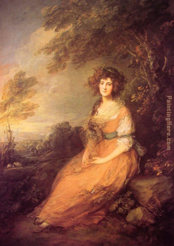 Mrs Sheridan painting - Thomas Gainsborough Mrs Sheridan art painting
